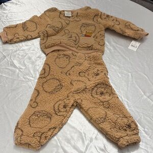 Disney Baby Tan Fleece Outfit
